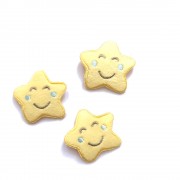 Marbet - Pegatina Termoadhesiva - Estrellas con Mejillas Azul Claro